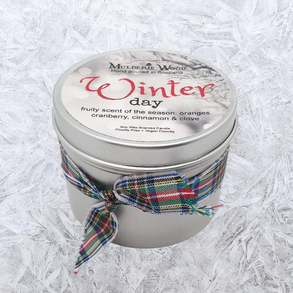 Mulderie Wood Winter Day Candle