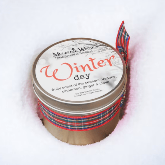Mulderie Wood Winter Day Candle - The Celtic Gift Store - Candles, Wax Melts, Incense