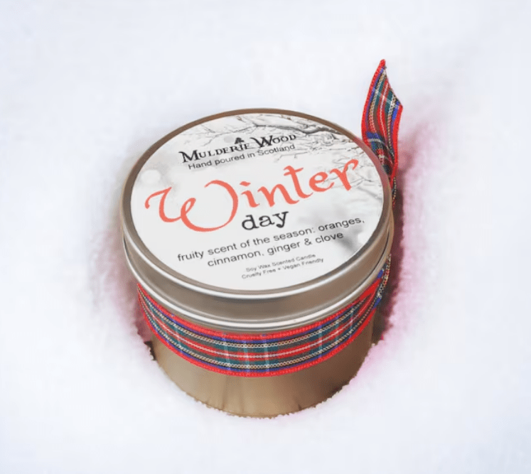 Mulderie Wood Winter Day Candle - The Celtic Gift Store - Candles, Wax Melts, Incense