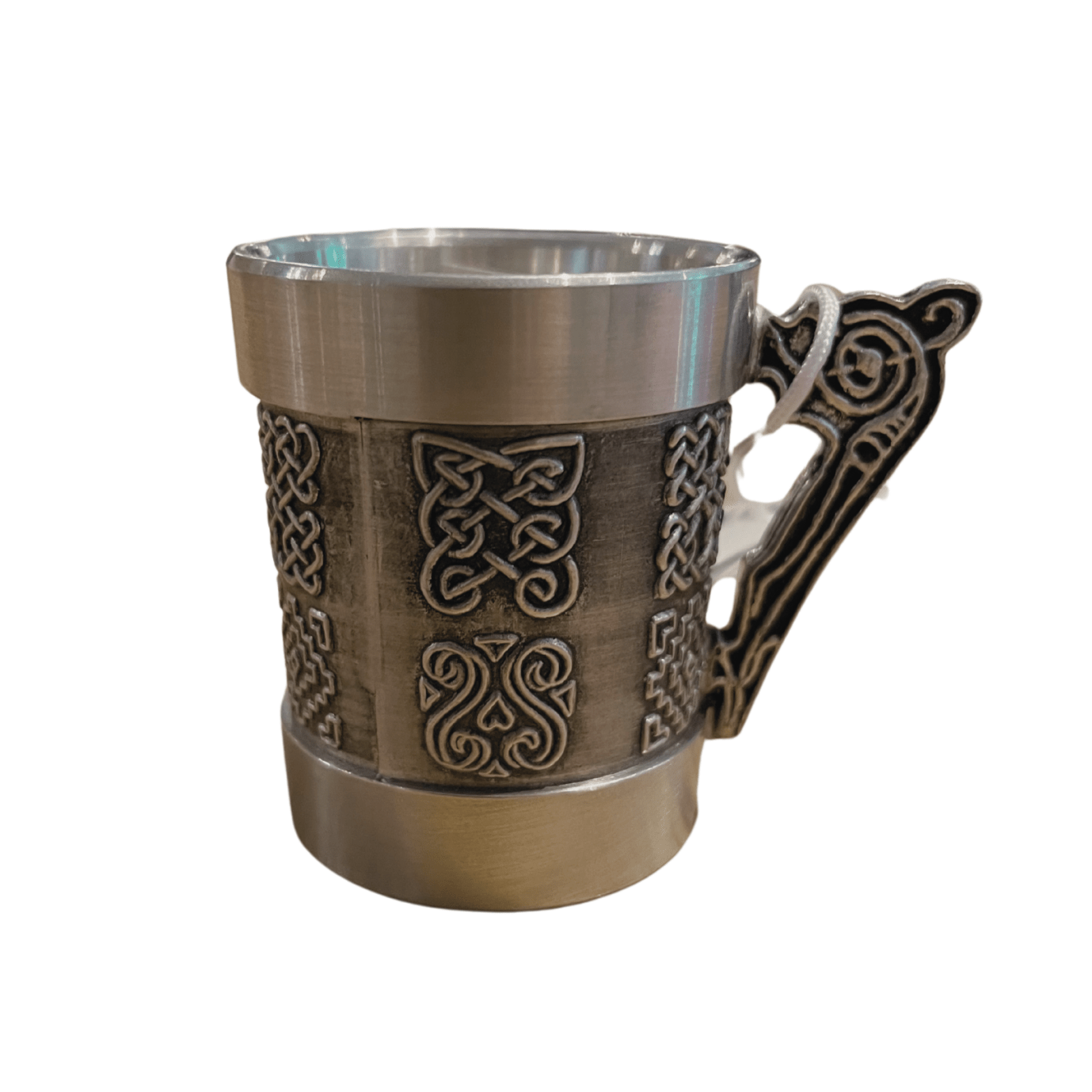 Mullingar Pewter Celtic Knot Whiskey Measure 1oz - The Celtic Gift Store - Barware