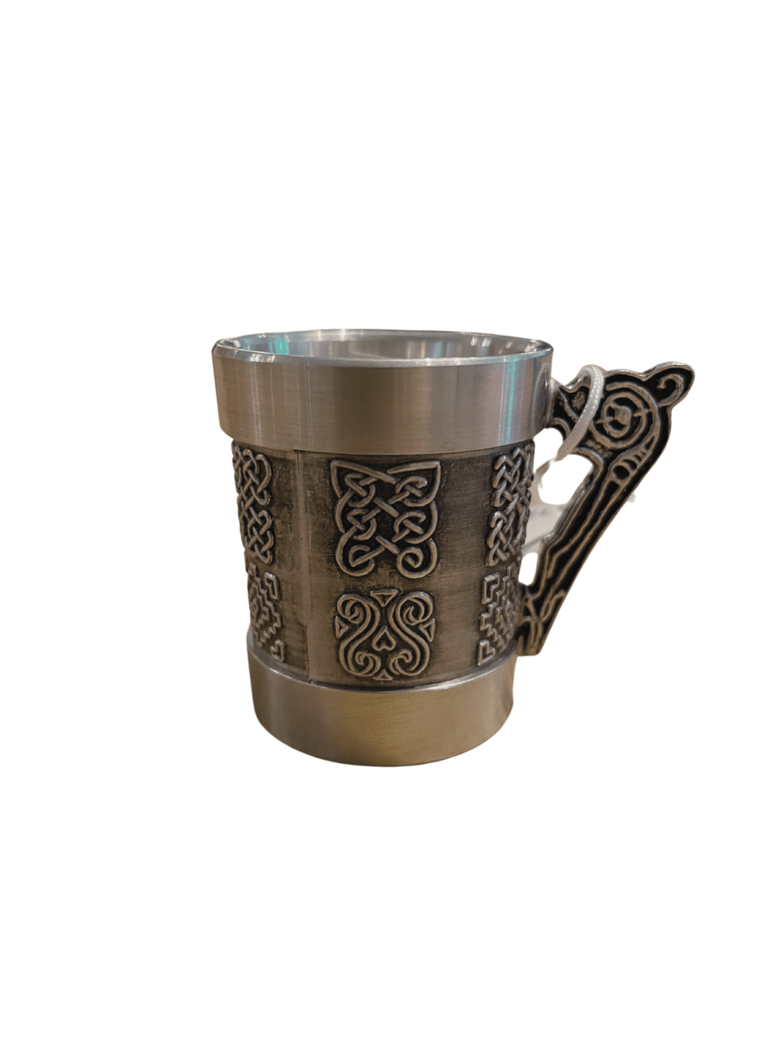 Mullingar Pewter Celtic Knot Whiskey Measure 1oz - The Celtic Gift Store - Barware