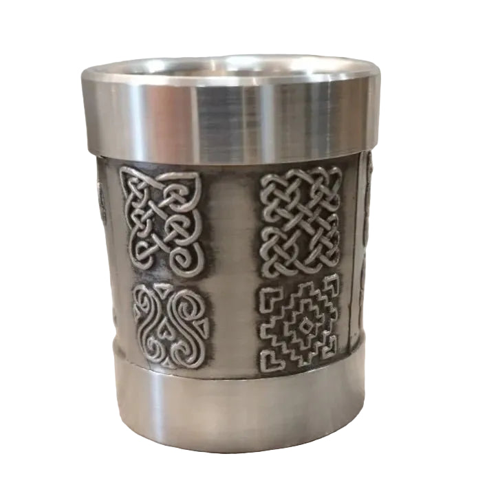 Mullingar Pewter Celtic Knot Whiskey Shot/Measure - The Celtic Gift Store - Barware