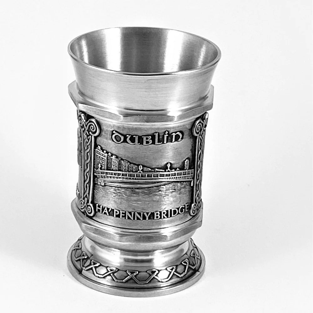 Mullingar Pewter Dublin Whiskey Measure - The Celtic Gift Store - Barware