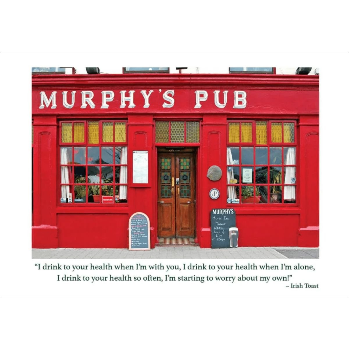 Murphy's Irish Pub Birthday Card - Irish Toast