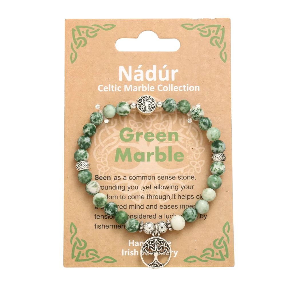 Nadur Celtic Marble Bracelet - Tree of Life