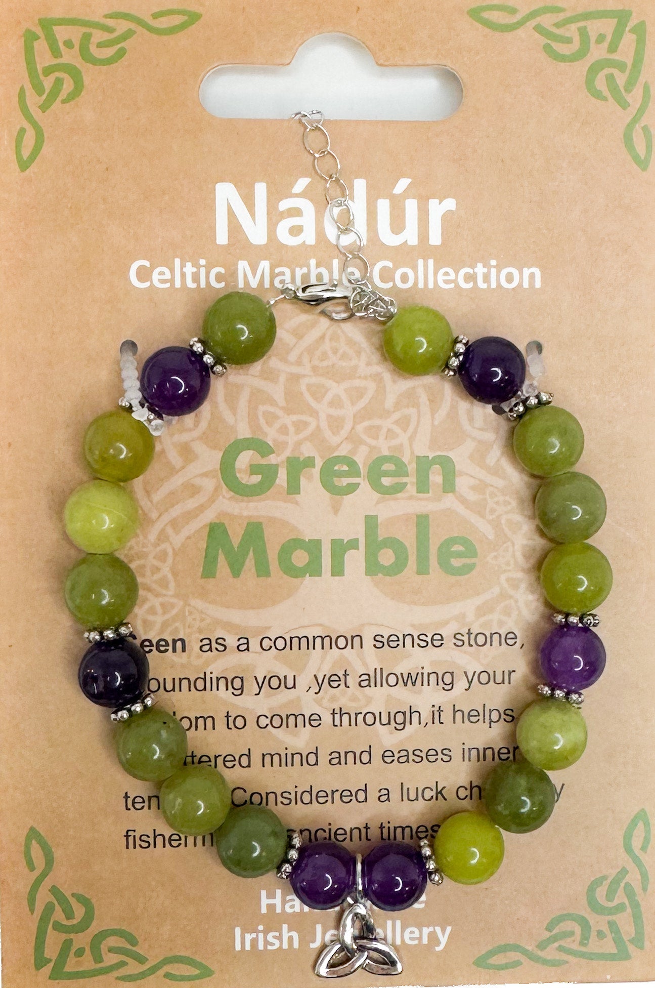 Nadur Celtic Marble Bracelet - Trinity Knot - The Celtic Gift Store - Gift