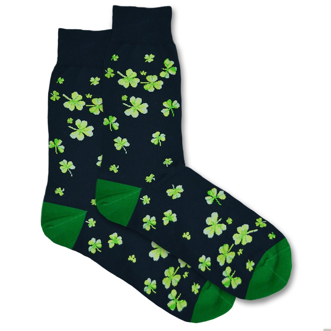 Navy and Green Shamrock Men's Socks - The Celtic Gift Store - Clothing