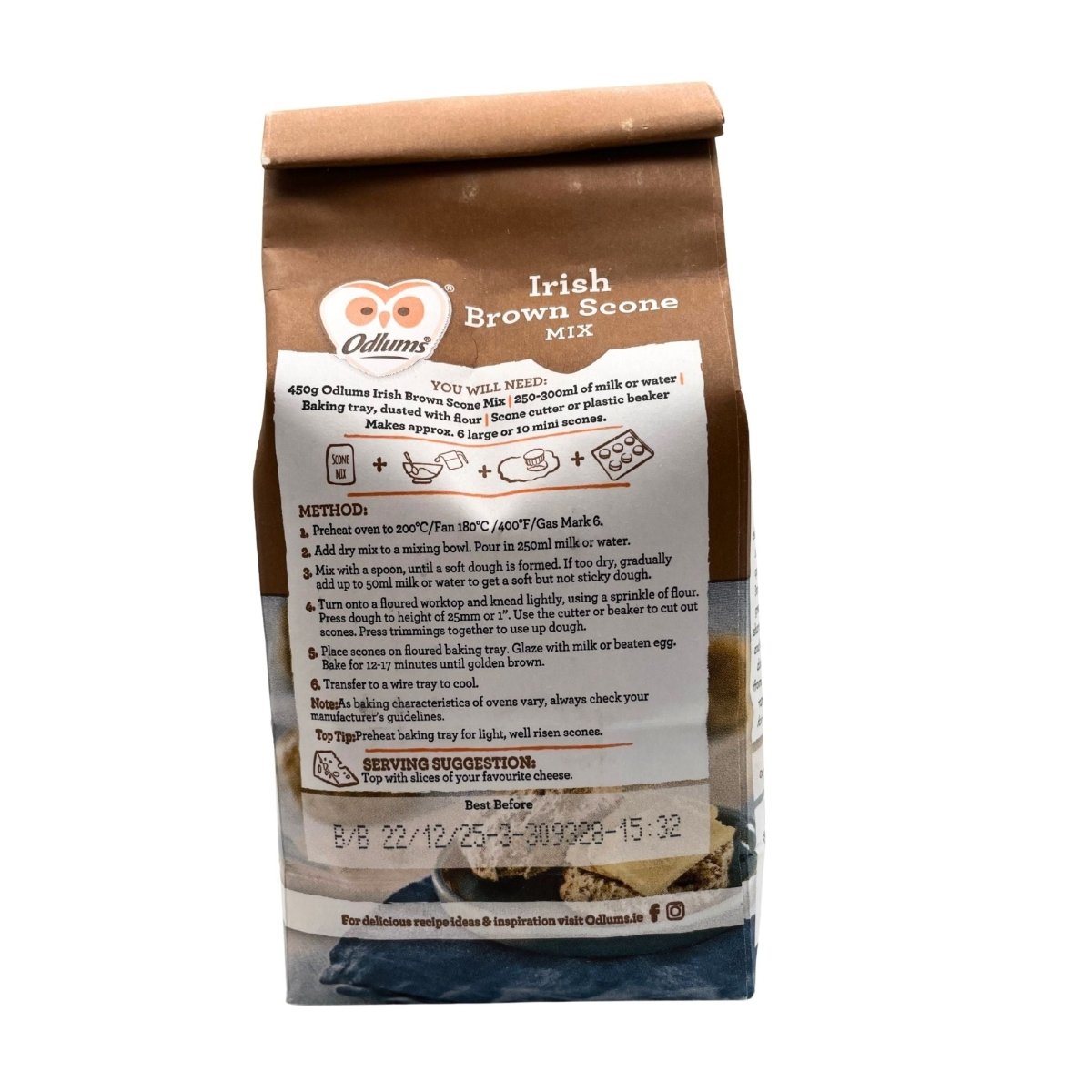 Odlums Irish Brown Scone Mix - 450g