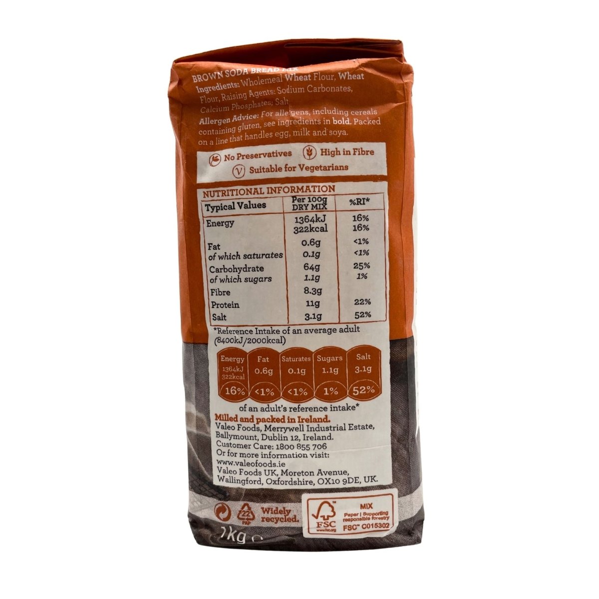 Odlums Irish Brown Soda Bread Mix - 1kg