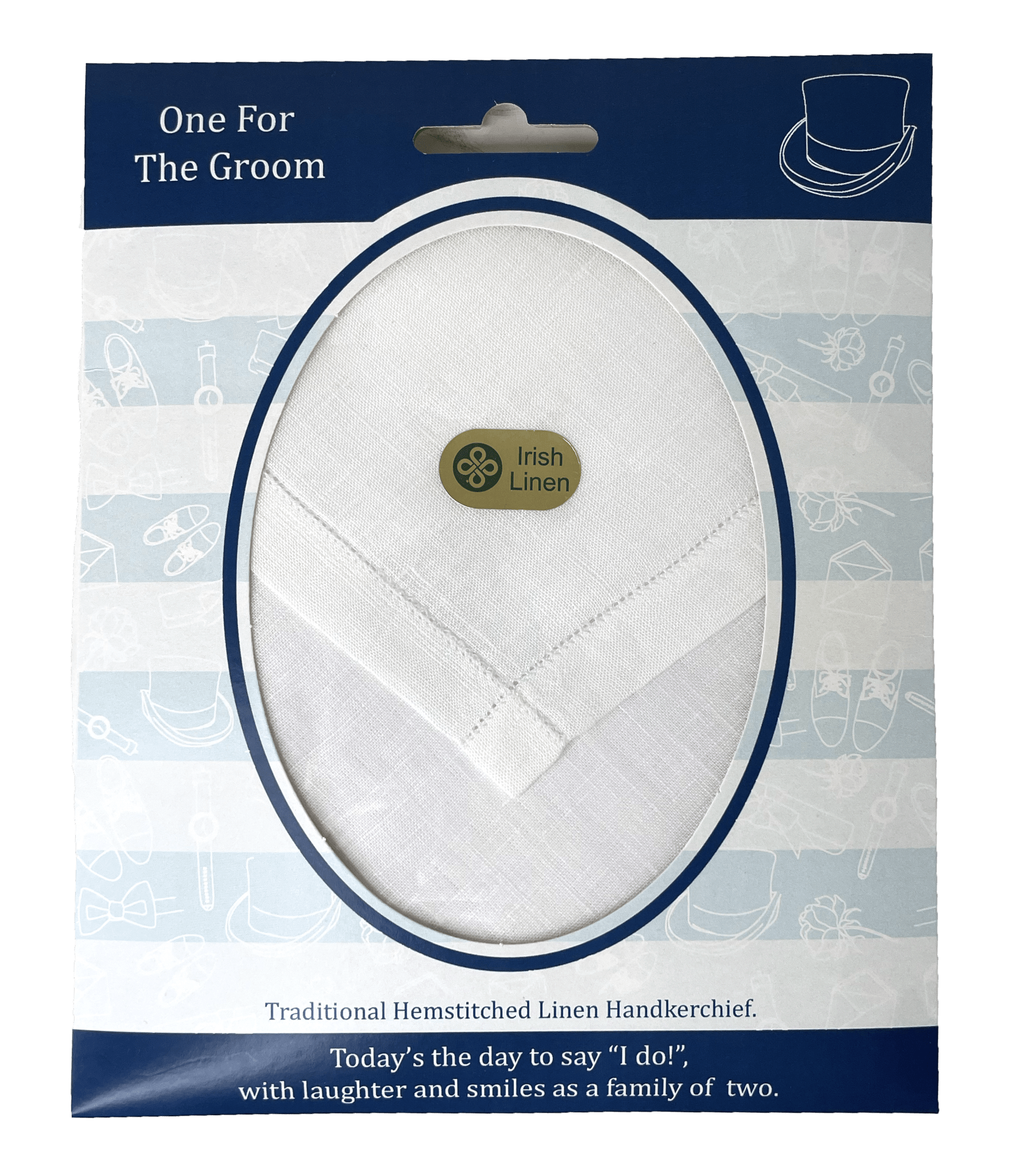 One for the Groom Irish Linen Hanky - The Celtic Gift Store - Clothing Accessories
