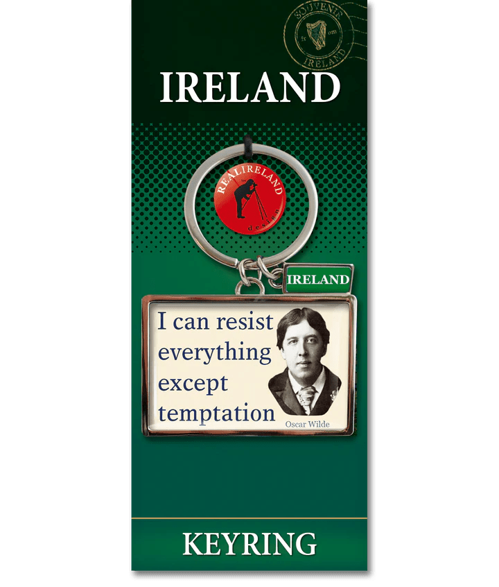 Oscar Wilde Keyring | Irish Literary Quote Gift – The Celtic Gift Store