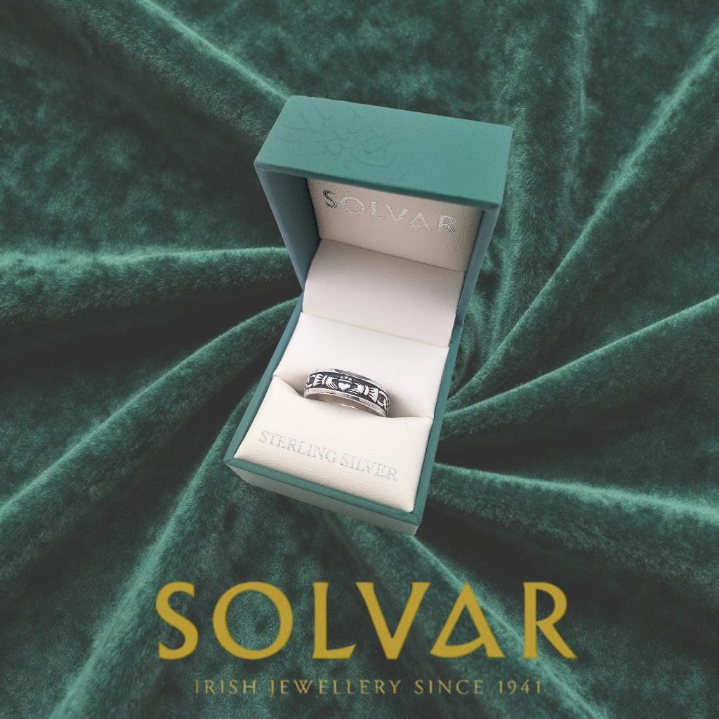 Oxidized Sterling Silver Lady's Claddagh Ring