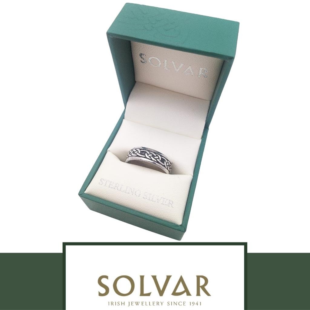 Oxidized Sterling Silver Lady's Claddagh Ring