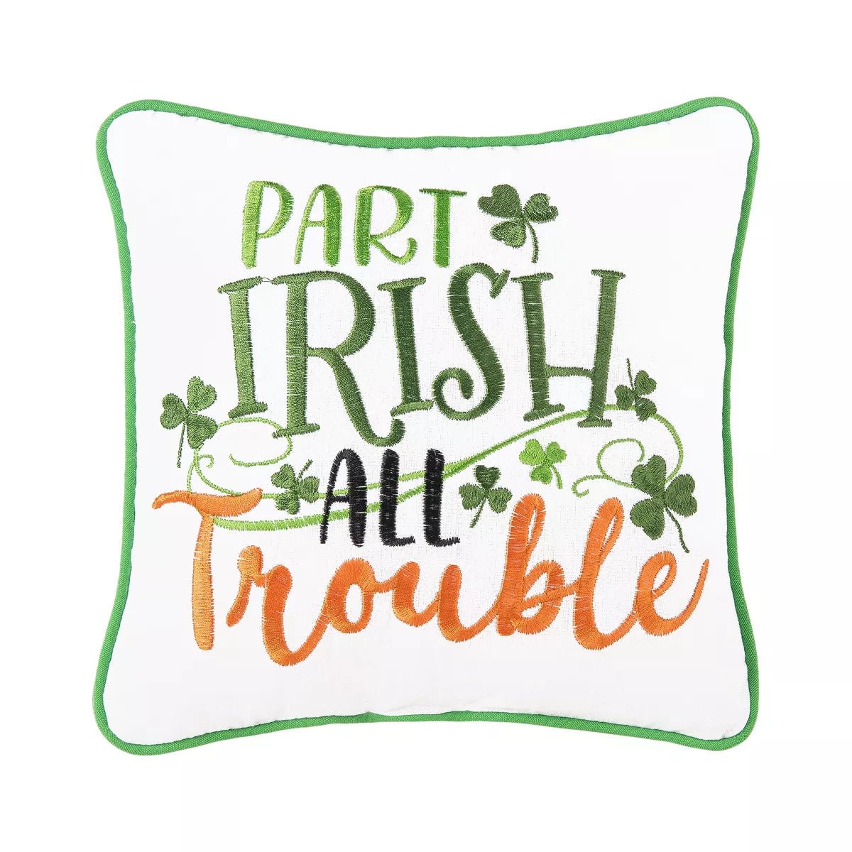 'Part Irish All Trouble' Throw Pillow - The Celtic Gift Store - Blankets and Bedding