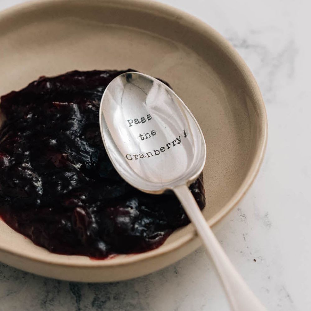 'Pass the Cranberry' Dessert Spoon - The Celtic Gift Store - 