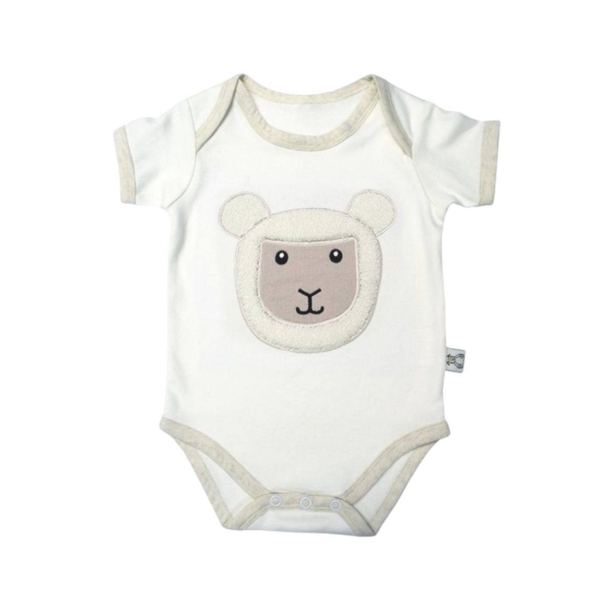 Patrick Francis Cream Sheep Organic Cotton Baby Onesie
