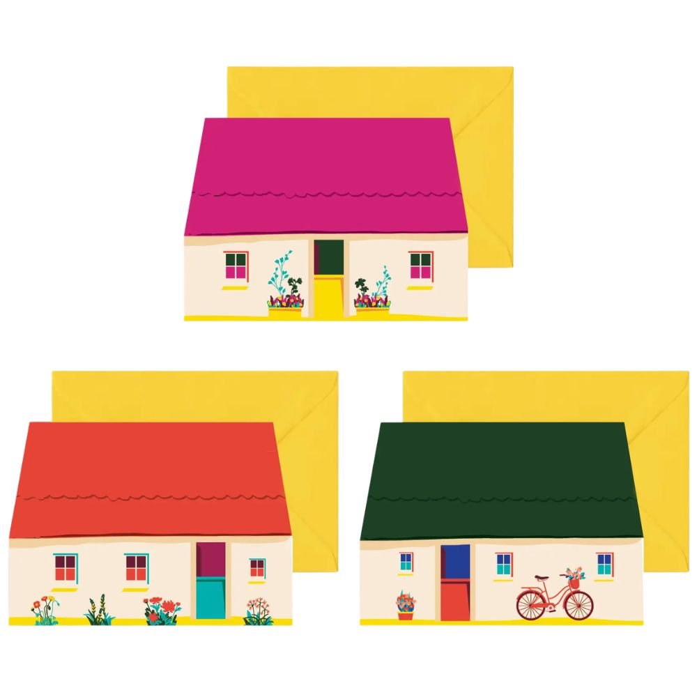 Pawpear Irish Cottage Mini Greeting Cards