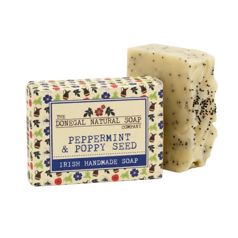 Peppermint & Poppy Seed Irish Handmade Soap - The Celtic Gift Store - Beauty and Wellness