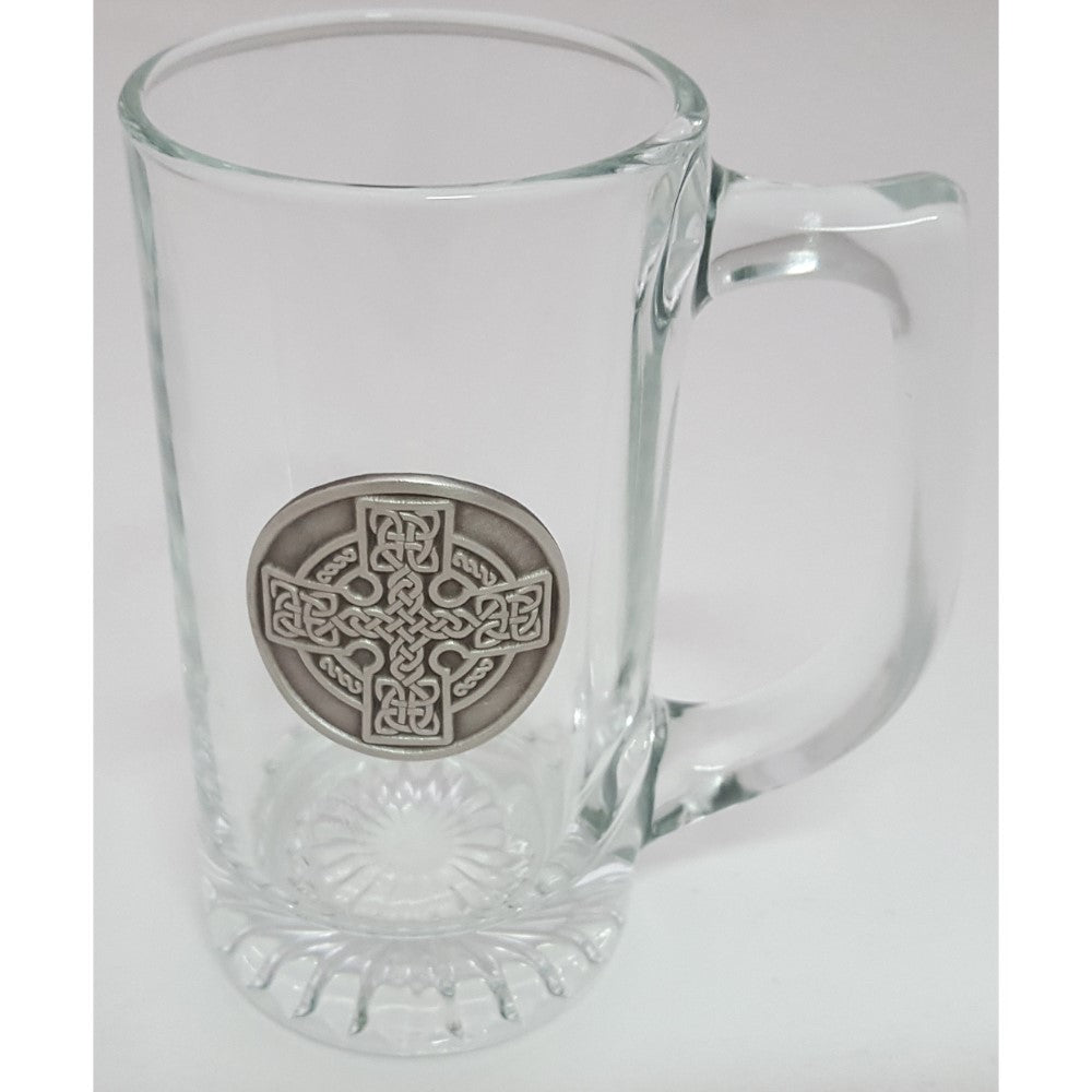 Pewter Celtic Cross Beer Mug - The Celtic Gift Store - Drinkware