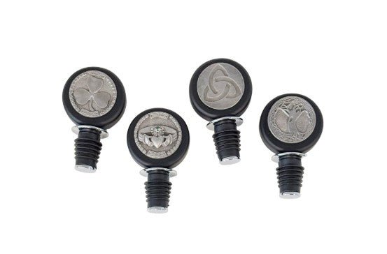 Pewter Medallion Irish Bottle Stopper - The Celtic Gift Store - Barware