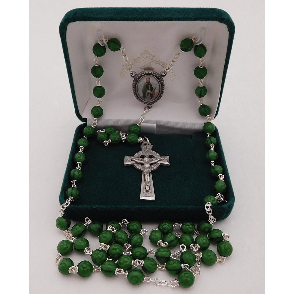 Pewter St. Patrick Rosary - Round Beads - The Celtic Gift Store - Apparel & Accessories