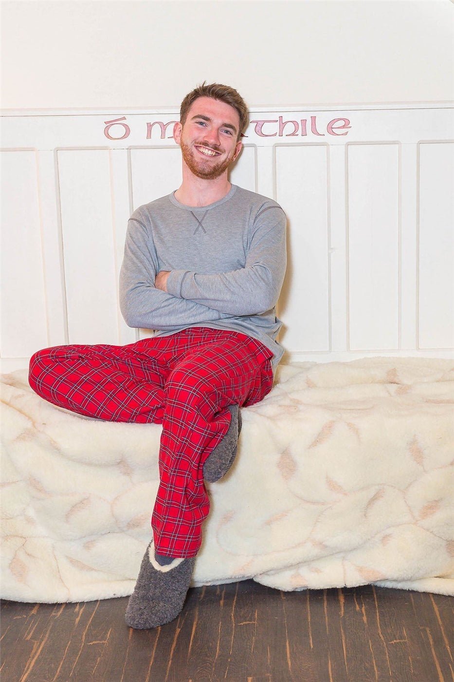 Red Tartan Lounge Pants - The Celtic Gift Store - Clothing