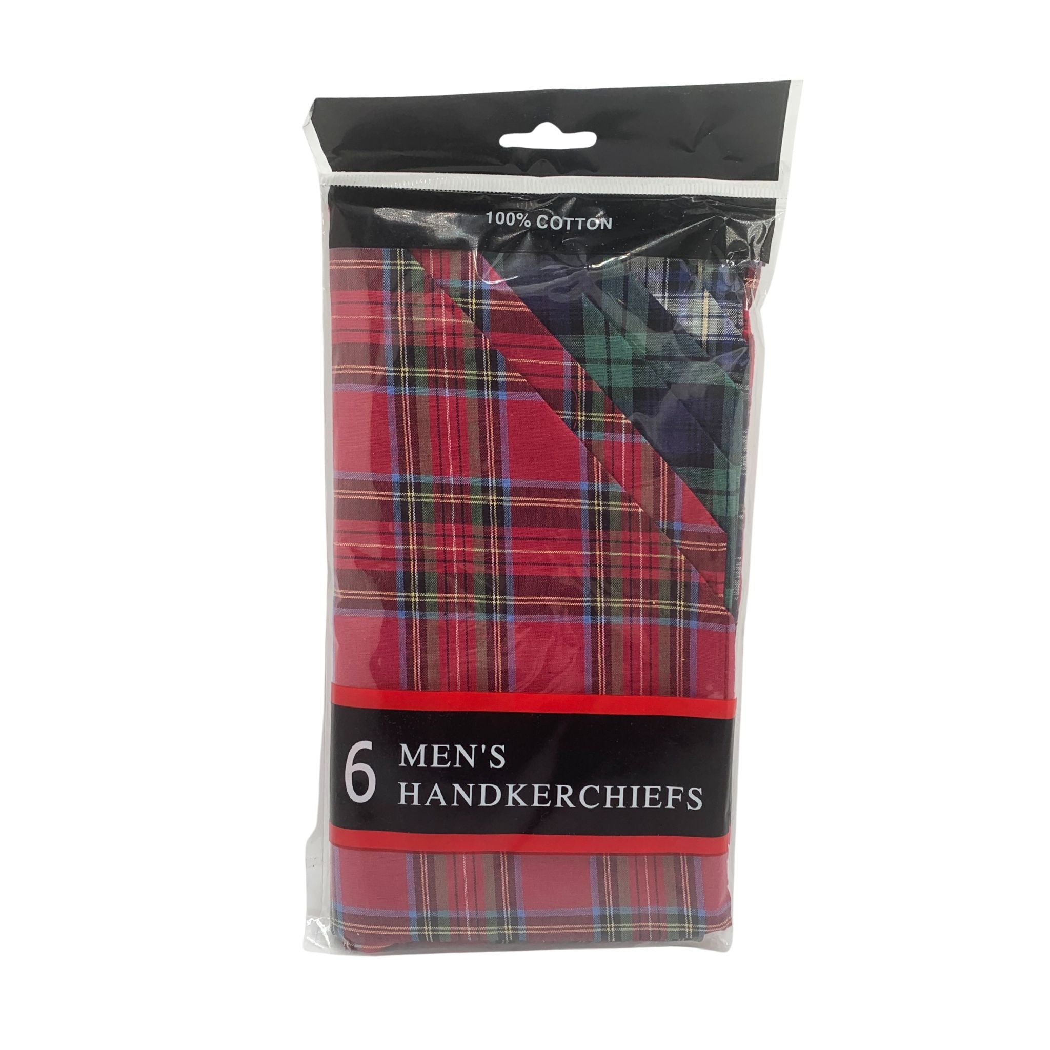 Men's Cotton Handkerchiefs- Pack of 6