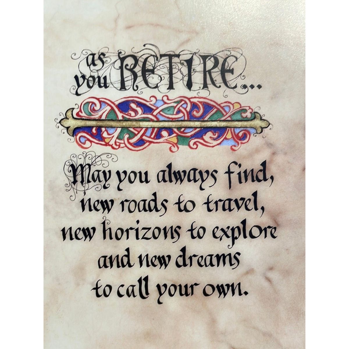 Retirement Blessing In A 8X10 Wooden Frame