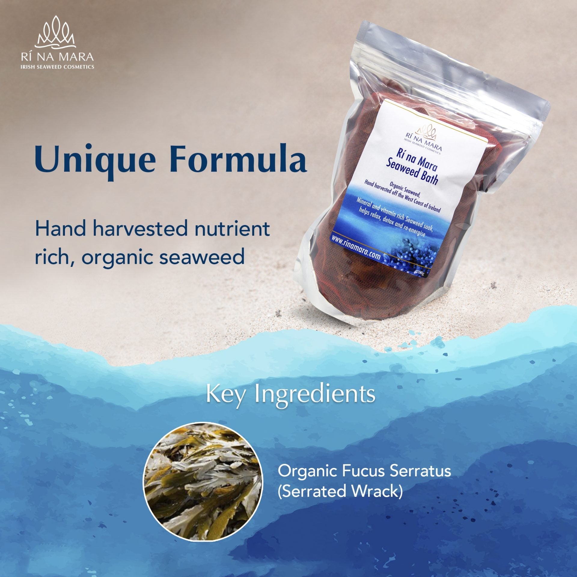 Ri Na Mara Dried Seaweed Soak Bath - The Celtic Gift Store - Beauty and Wellness