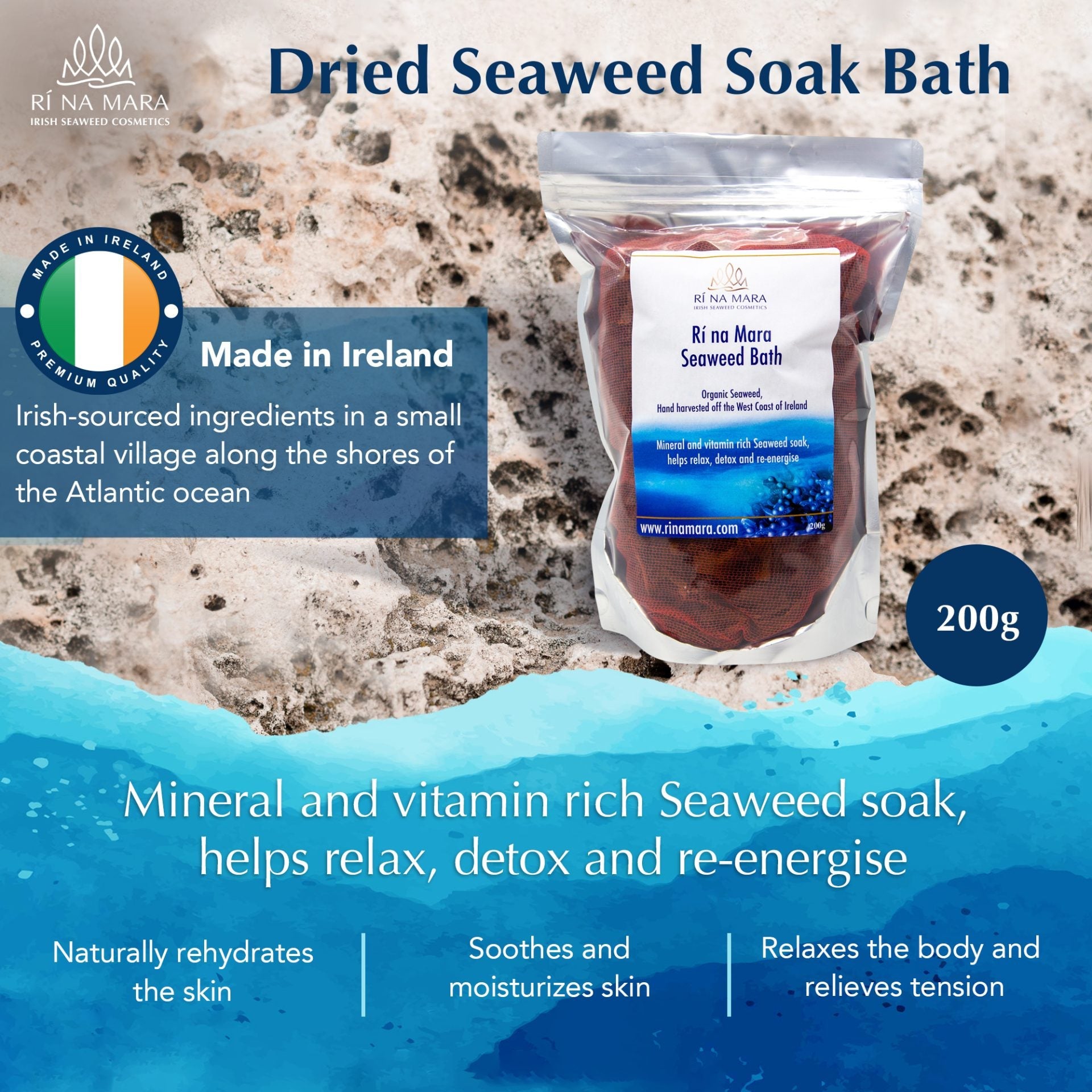 Ri Na Mara Dried Seaweed Soak Bath - The Celtic Gift Store - Beauty and Wellness