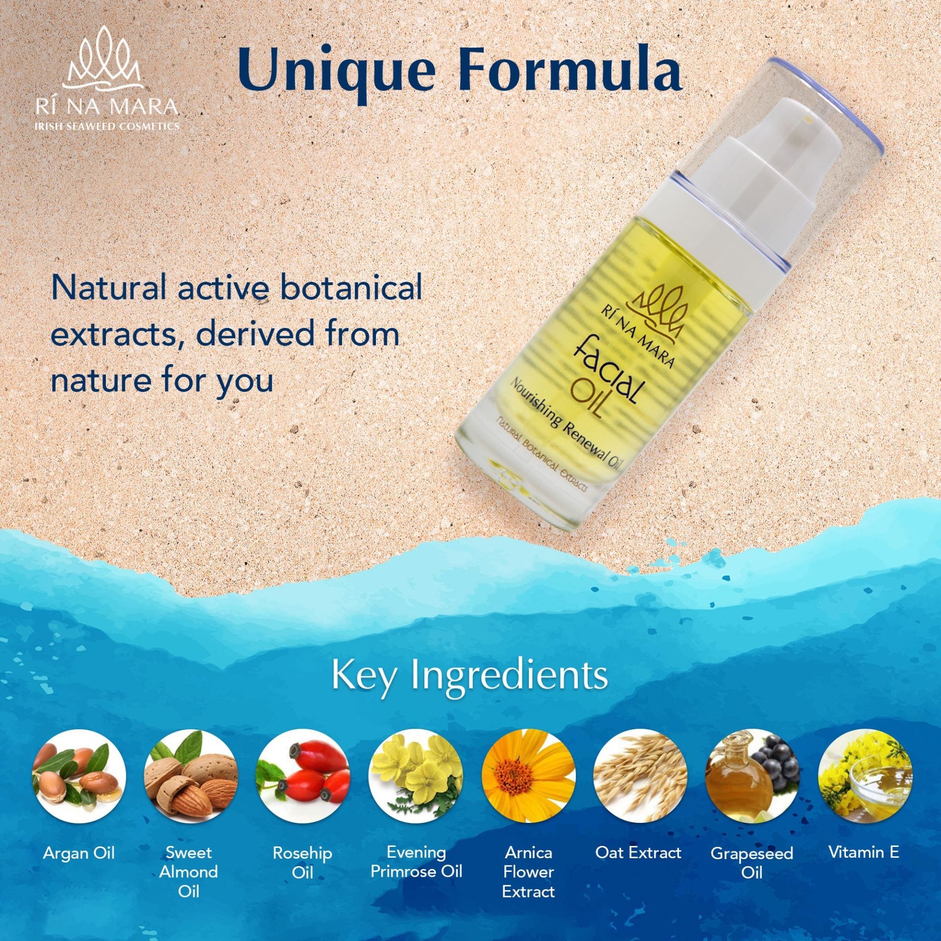 Ri Na Mara Facial Oil - The Celtic Gift Store - Beauty and Wellness