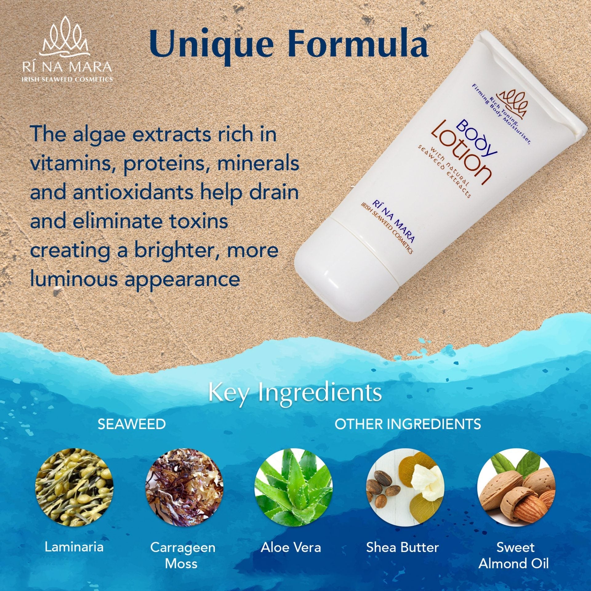 Ri Na Mara Seaweed Body Lotion - The Celtic Gift Store - Beauty and Wellness