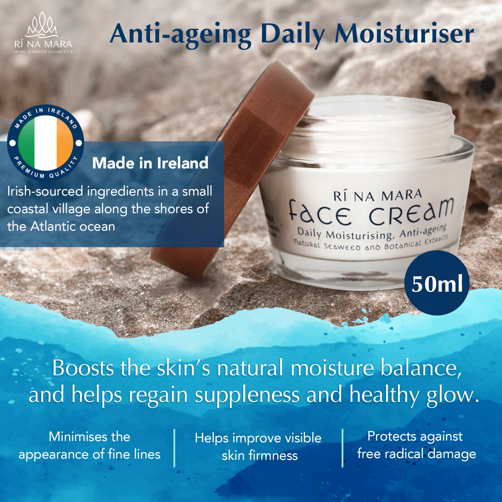 Ri Na Mara Seaweed Face Cream - The Celtic Gift Store - Beauty and Wellness