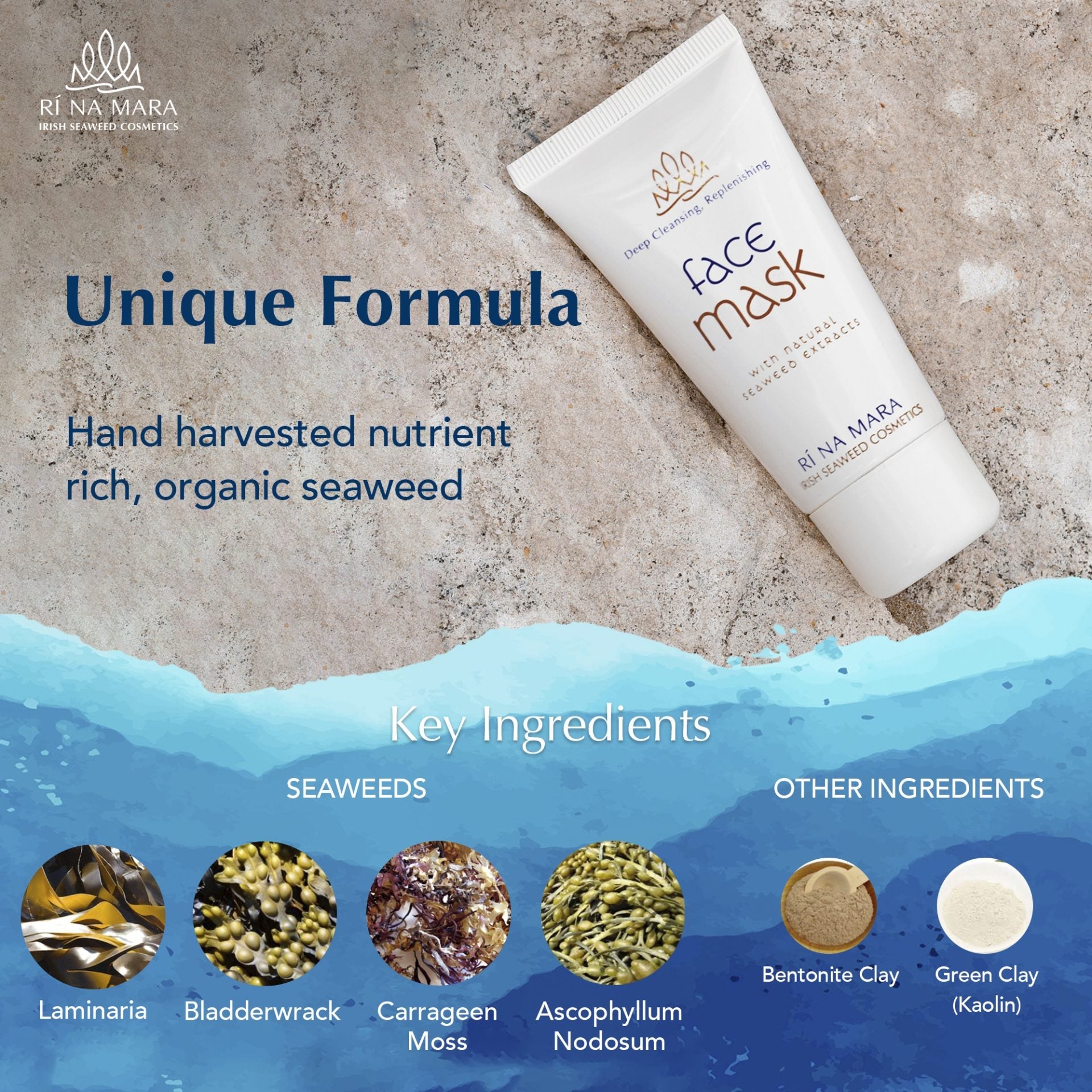 Ri Na Mara Seaweed Face Mask - The Celtic Gift Store - Beauty and Wellness