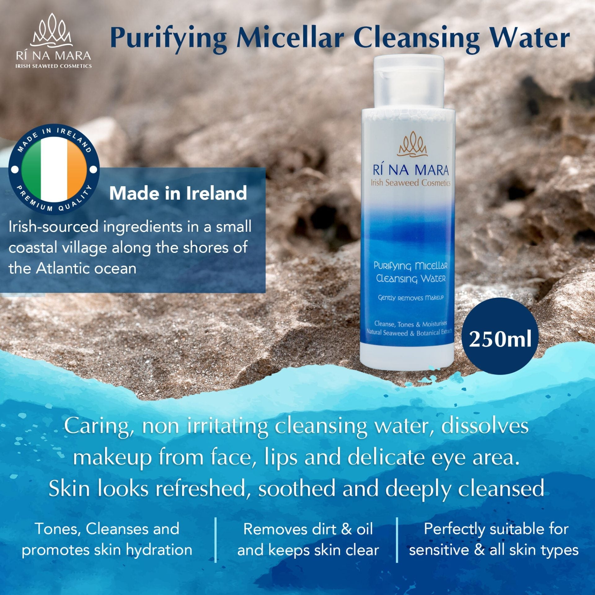 Ri Na Mara Seaweed Purifying Cleaning Water - The Celtic Gift Store - Beauty and Wellness