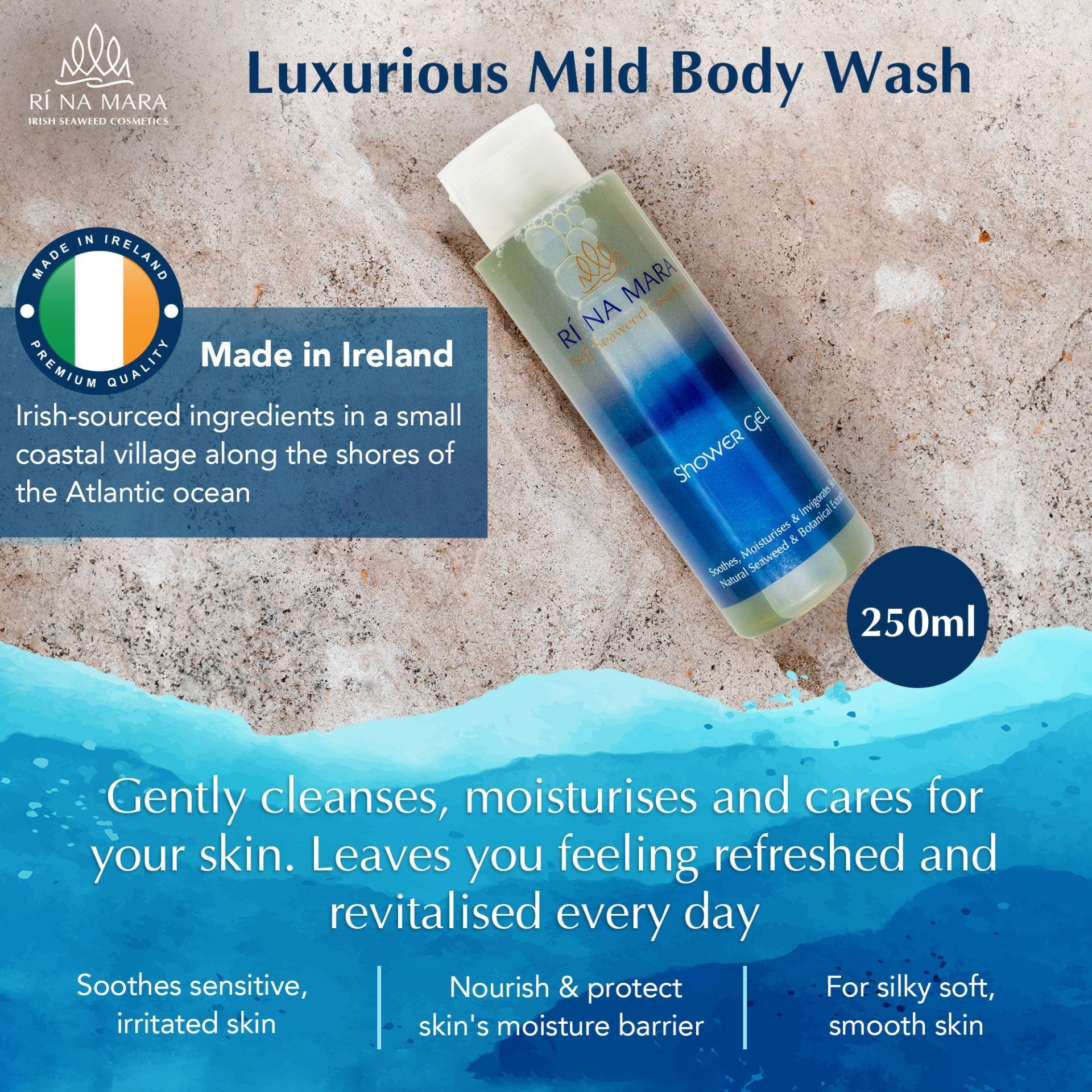 Ri Na Mara Seaweed Shower Gel - The Celtic Gift Store - Beauty and Wellness
