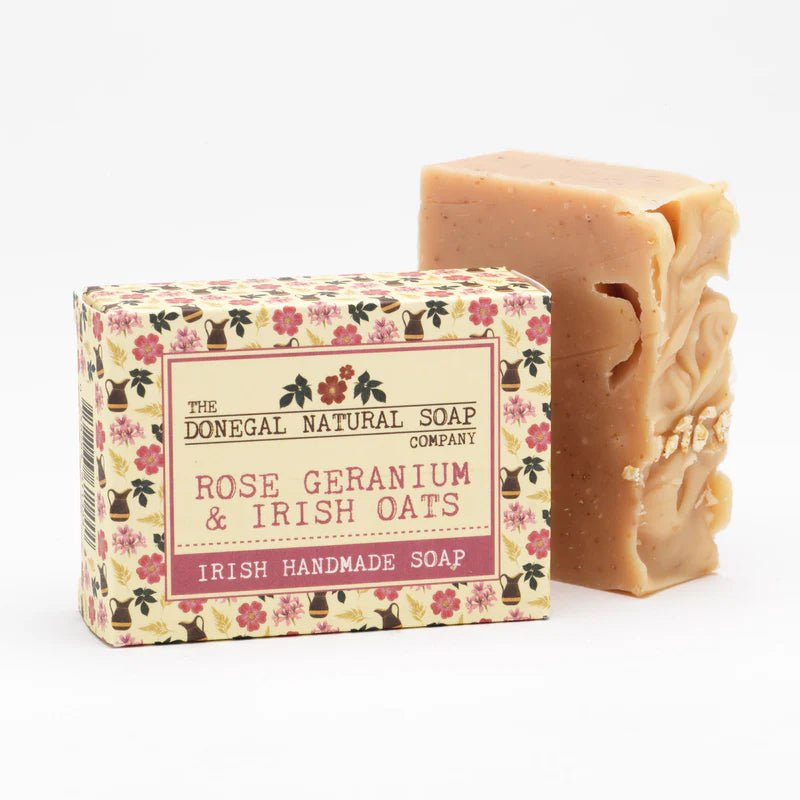 Rose Geranium & Irish Oat Irish Handmade Soap - The Celtic Gift Store - Beauty and Wellness