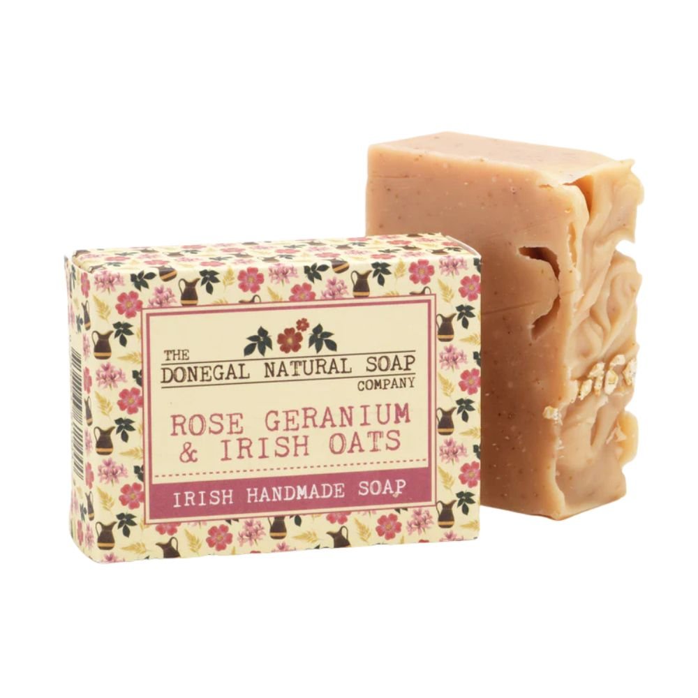 Rose Geranium & Irish Oat Irish Handmade Soap - The Celtic Gift Store - Beauty and Wellness
