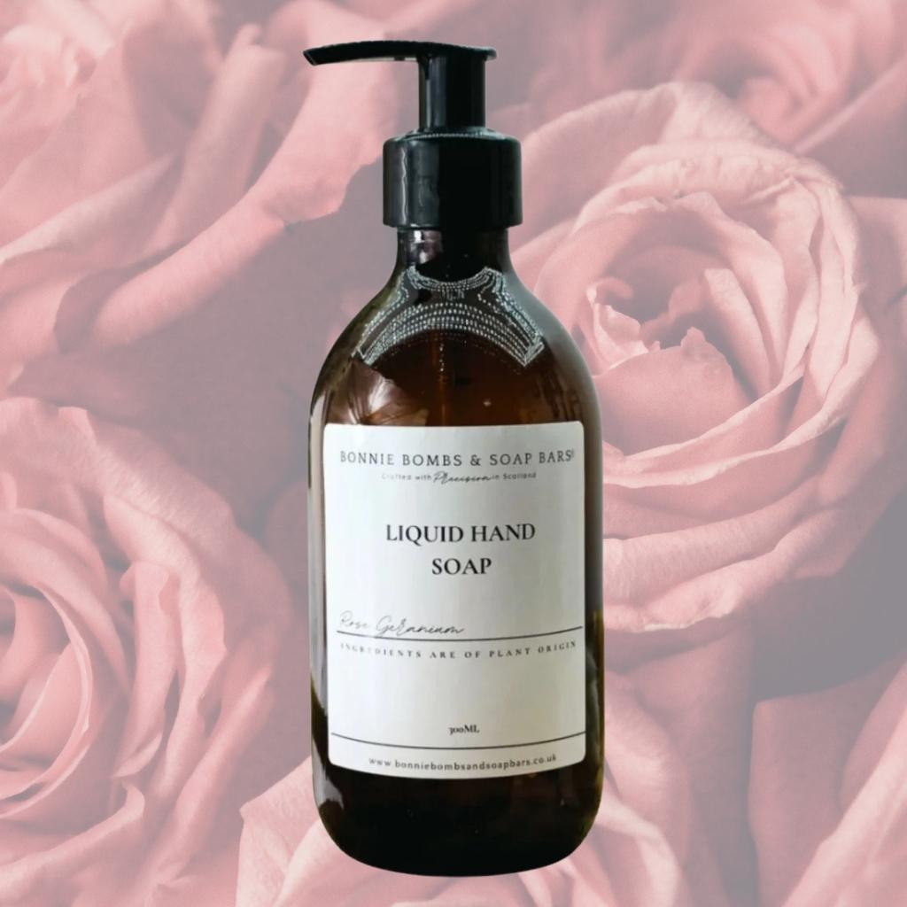 Rose Geranium Liquid Hand Soap