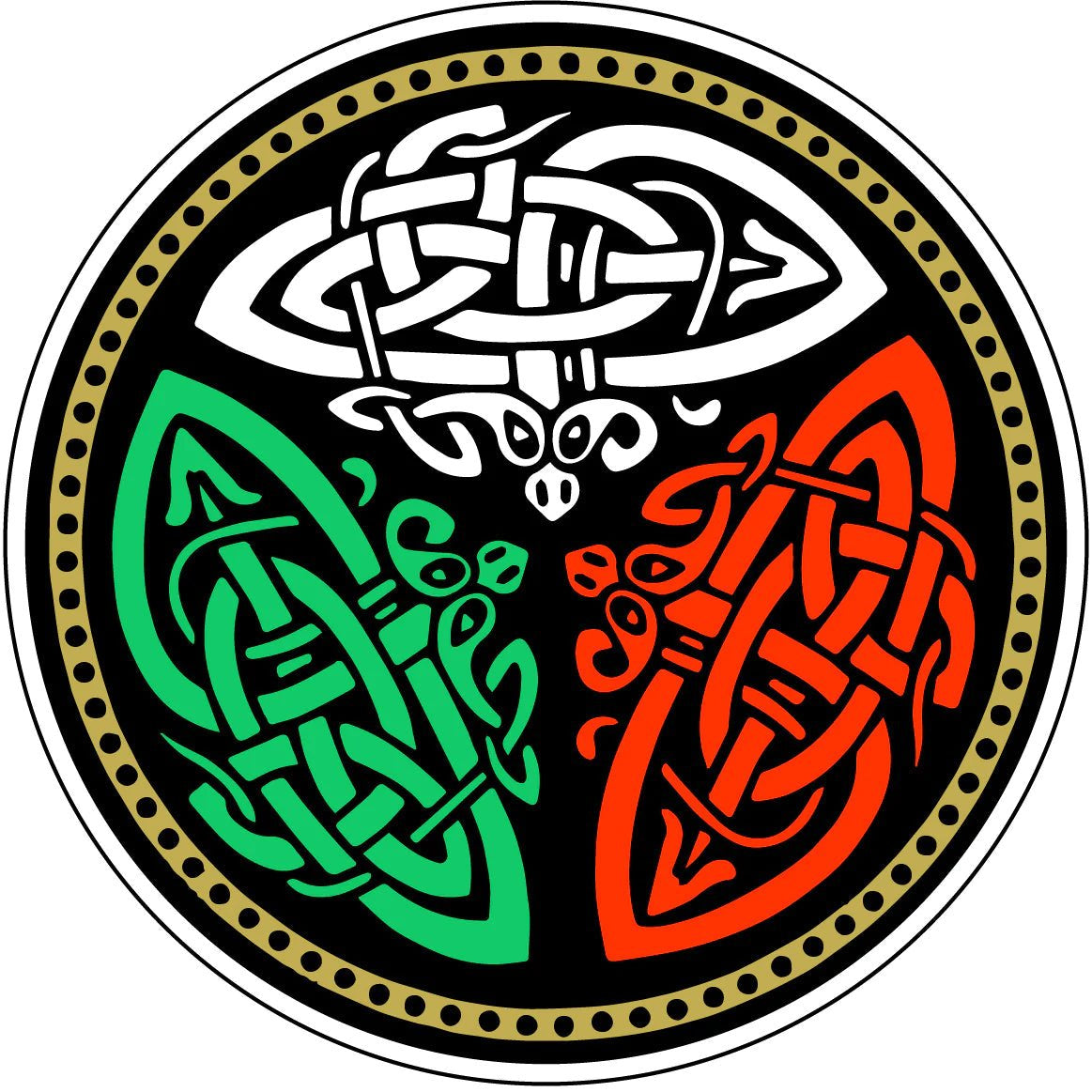 Round Celtic Design Sticker - The Celtic Gift Store - Gift