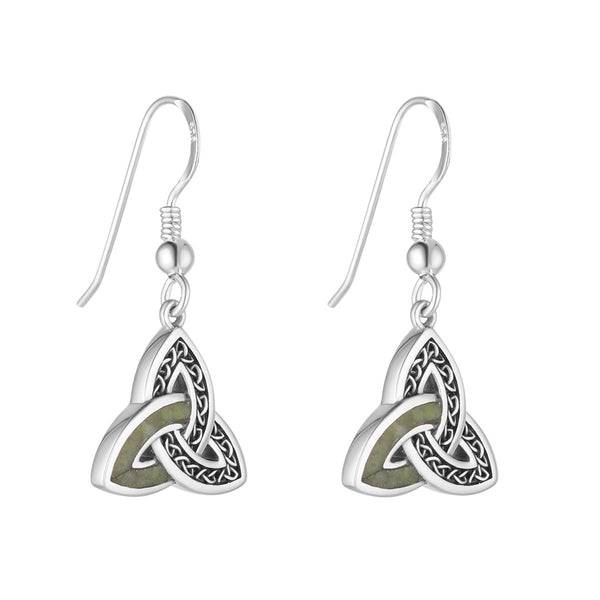 Celtic Knot Marble Trinity Knot Earrings