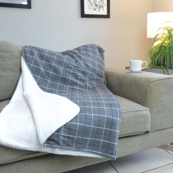 Samuel Lamont Grey Tweed Throw Blanket - The Celtic Gift Store - Blankets and Bedding