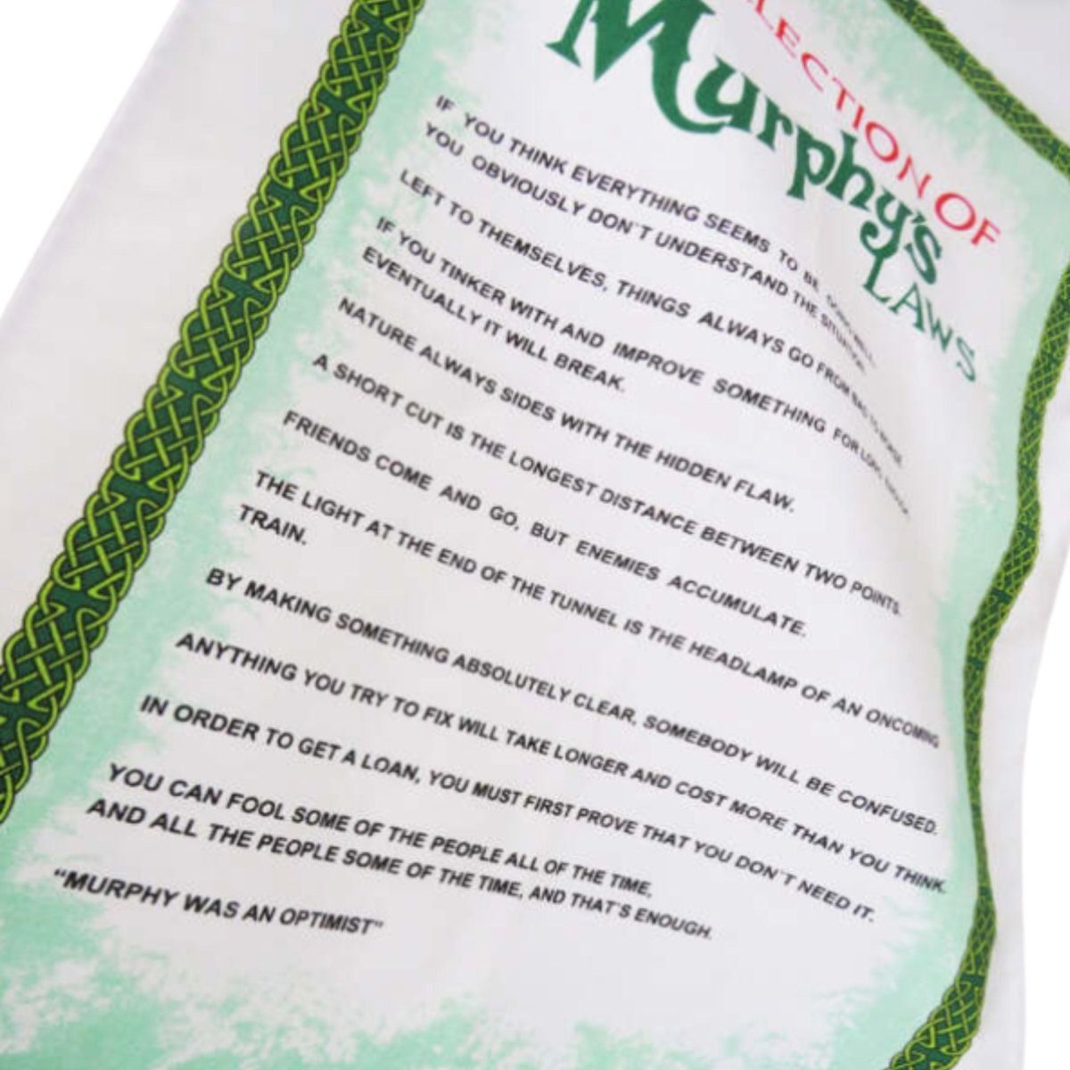 Samuel Lamont Murphy's Law Tea Towel - The Celtic Gift Store - Kitchenware - Decor