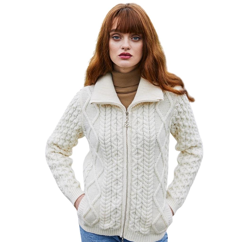 Saol Cable Knit Bomber Jacket by Saol - Apparel & Accessories