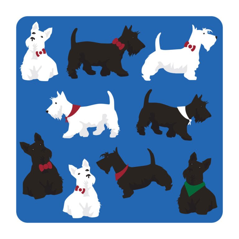 Scottie Dogs Coaster - The Celtic Gift Store - Tableware