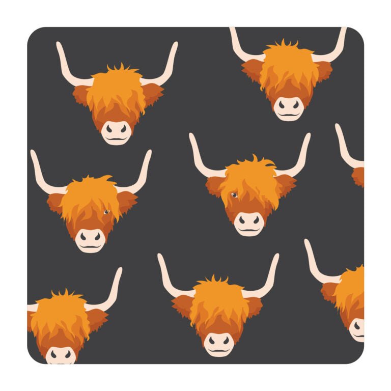 Scottish Highland Cow Coaster - The Celtic Gift Store - Tableware