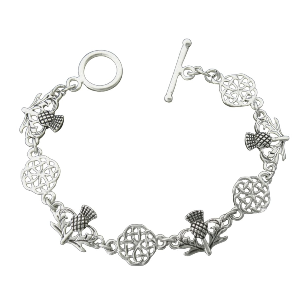 Scottish Thistle and Love Knot Bracelet