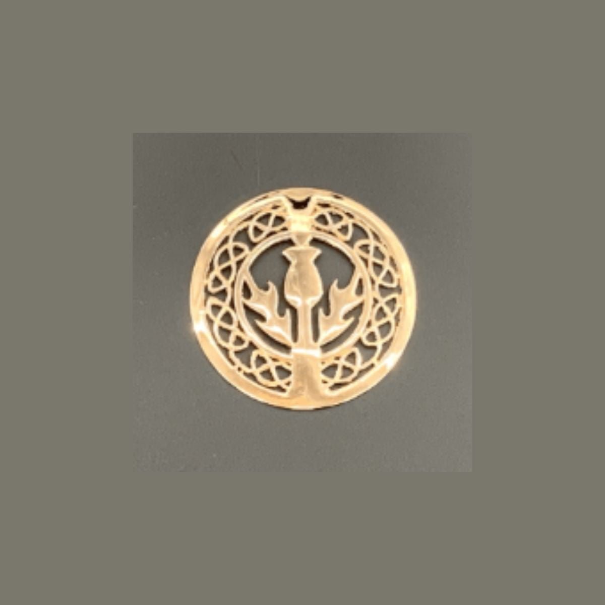 Scottish Thistle Corner Flap Sling Bag - Black