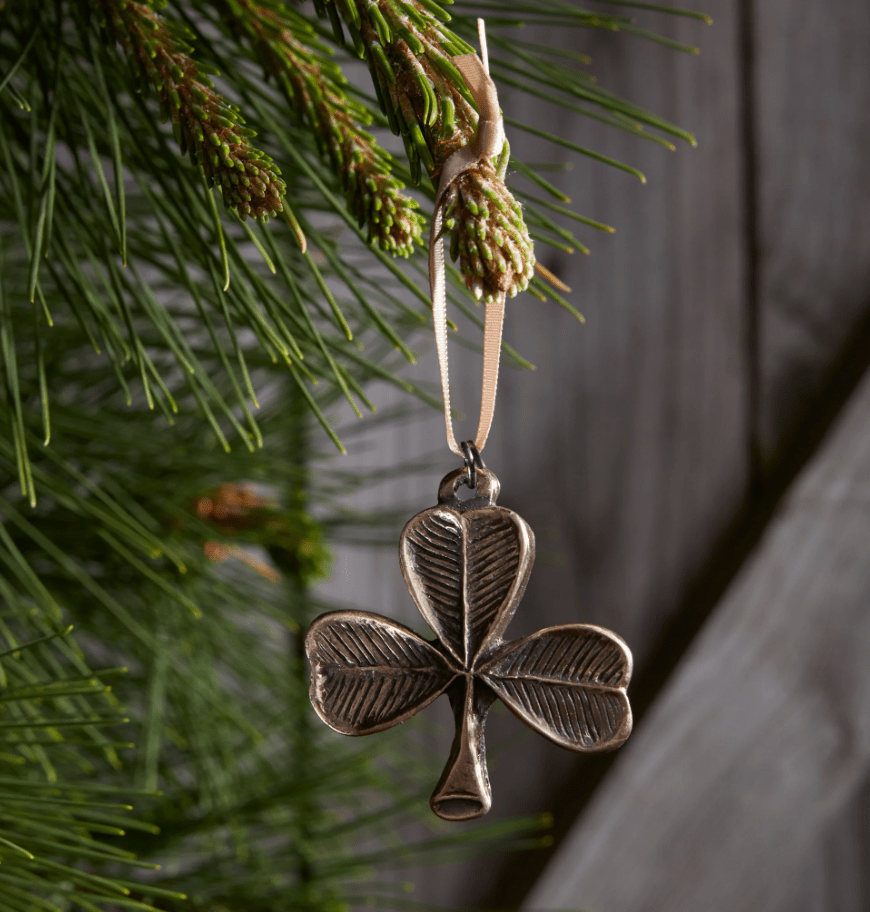 Shamrock Bronze Hanging Ornament