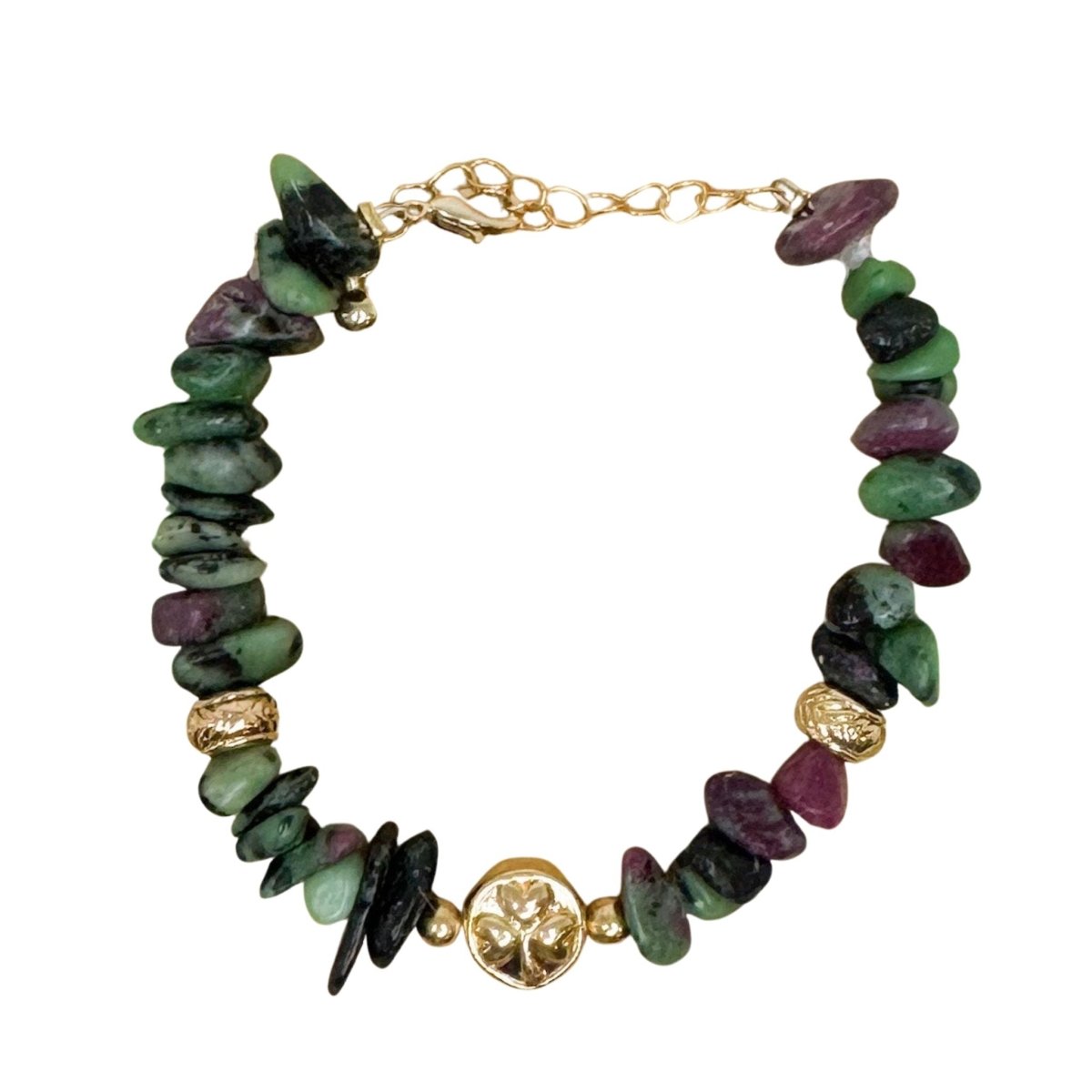 Shamrock Celtic Energy Bracelet - Emerald